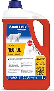 Neopol piatti gel, detergente ultraconcentrato per il lavaggio manuale delle stoviglie, 5 kg - aloe e melograno
