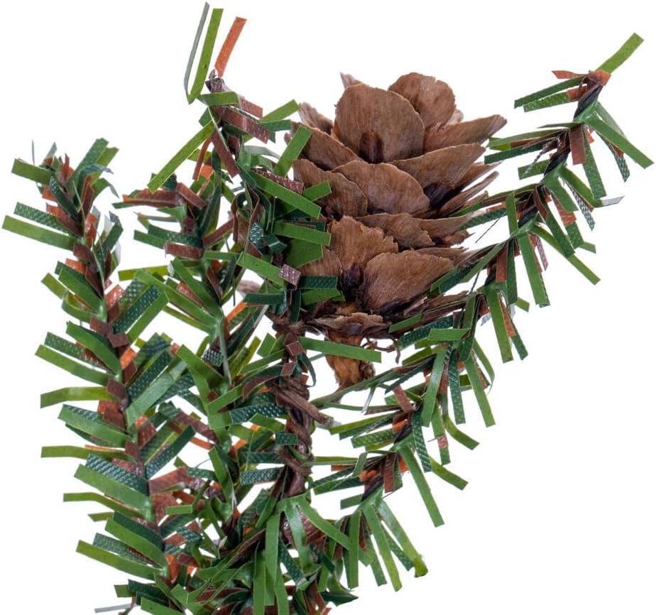 Vickerman 9" Caramel Pine Artificial Christmas Tree Unlit, Seasonal Indoor Tabletop Home Decor with Decorative Wood Base