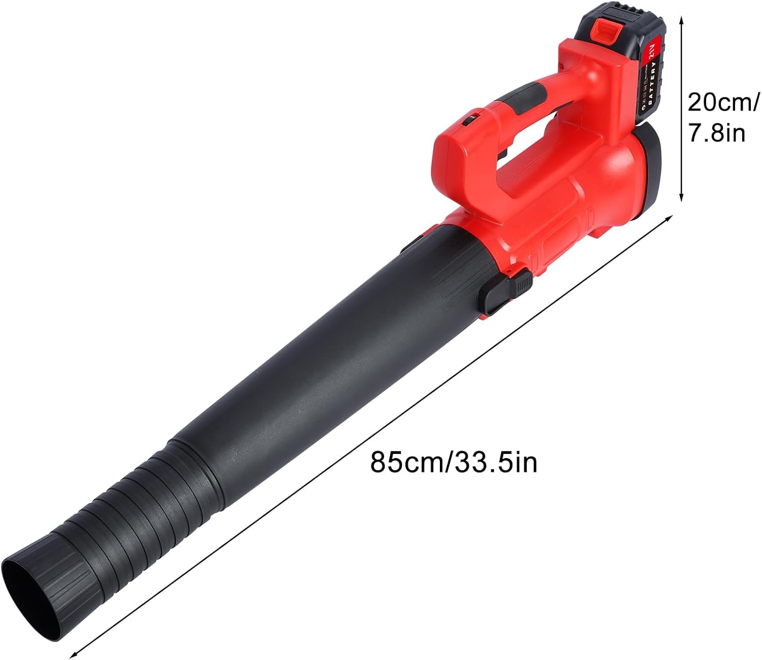 Electric Leaf Blower Cordless, 6-Gear Handheld Leaf Blower with 2 Batteries and 1 Charger, 150MPH, 320CFM, Dust Blower Leaf Blower for Lawn Care, Yard, Grass, Patio, Snow Blower US Plug
