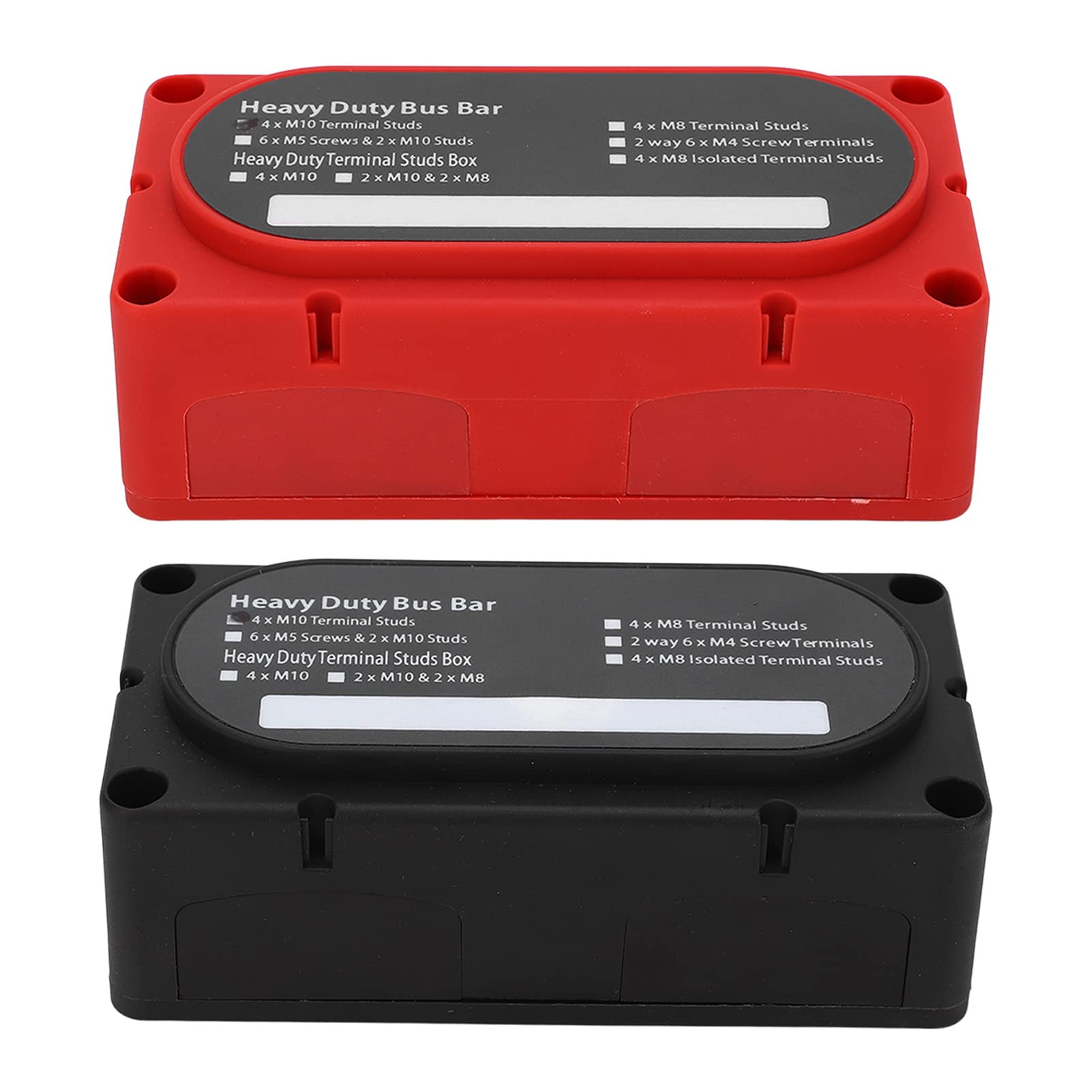 Cocoarm Blocco di Distribuzione dell'alimentazione, ABS Resistente con Placcatura in Ottone Zincato, Barra Collettrice Batteria da 300 A per Auto e Barche
