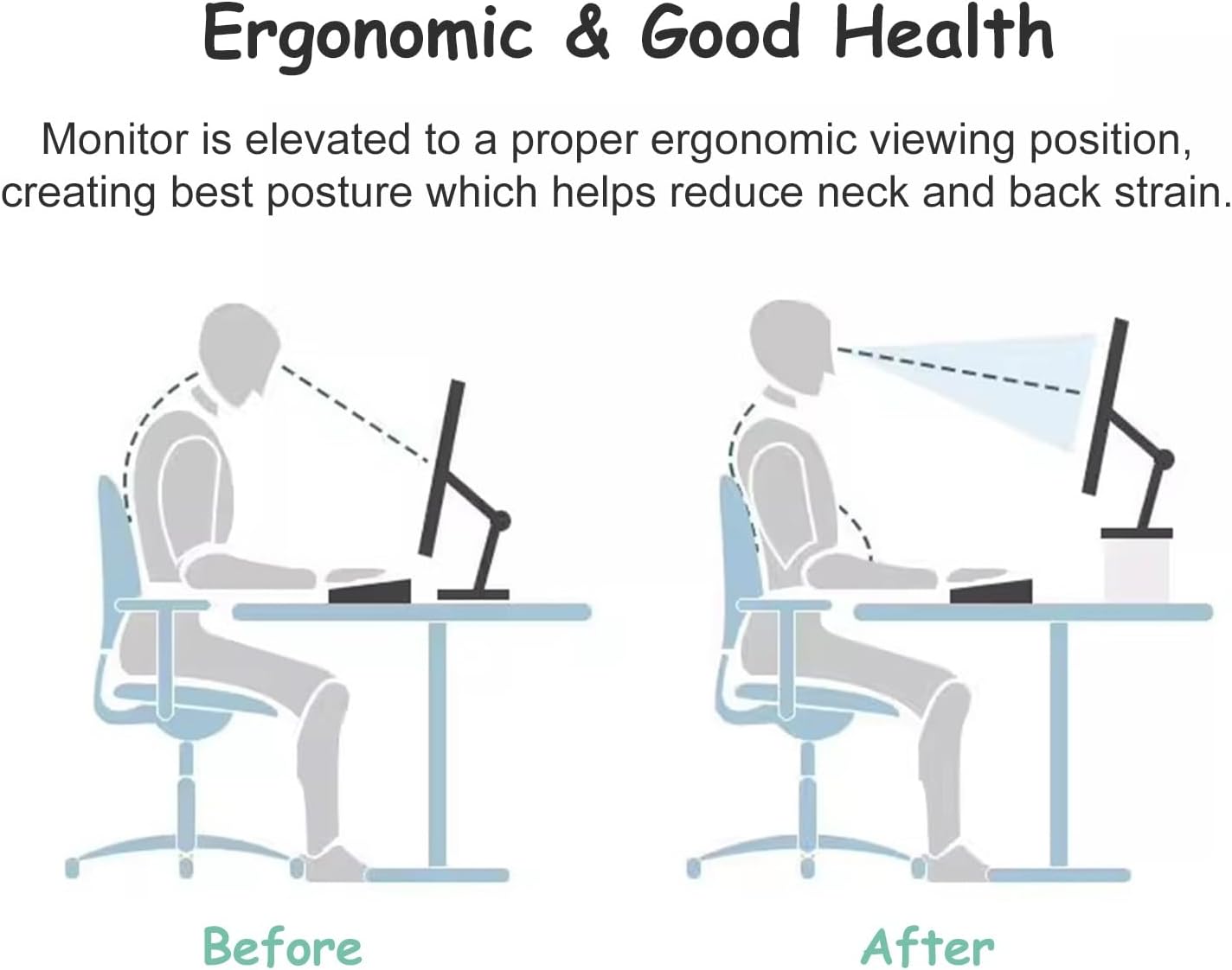 Corner Monitor Stand Dual Monitor Stand Riser for 2 Monitors, Solid Wood Large Computer Stand, Arc Round Corner Desk Shelf, Ergonomic Laptop Storage Rack for Corner (Color : Light