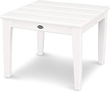 POLYWOOD Newport Side Table, White
