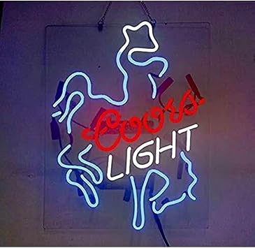 20in Coor Light Cowboy Neon Sign Acrylic Home Gift Artwork Wall Decor Neon Light