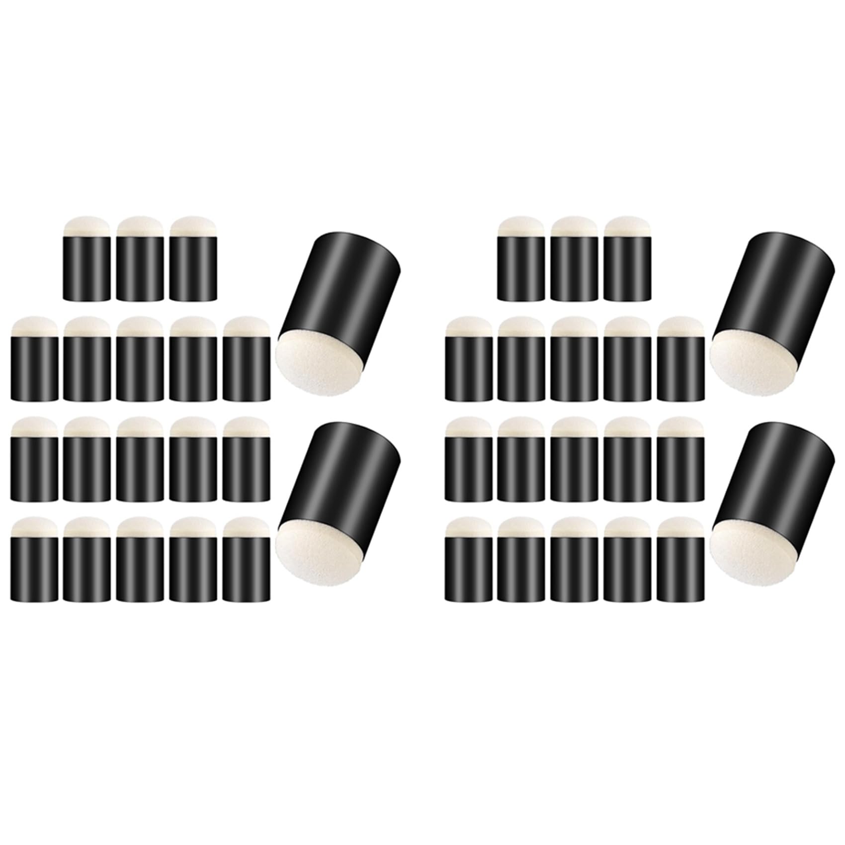 Jnchdghwa 40 Pcs Finger Sponge Daubers,Finger Painting Sponge Craft Drawing Sponge Dauber Set Finger Daubers