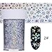 BORN PRETTY 2 Rolls Nail Art holographic Foil Sticker Starry Sky Christmas Tree Elk Snowflake manicuring Laser Transfer Decals 100cm