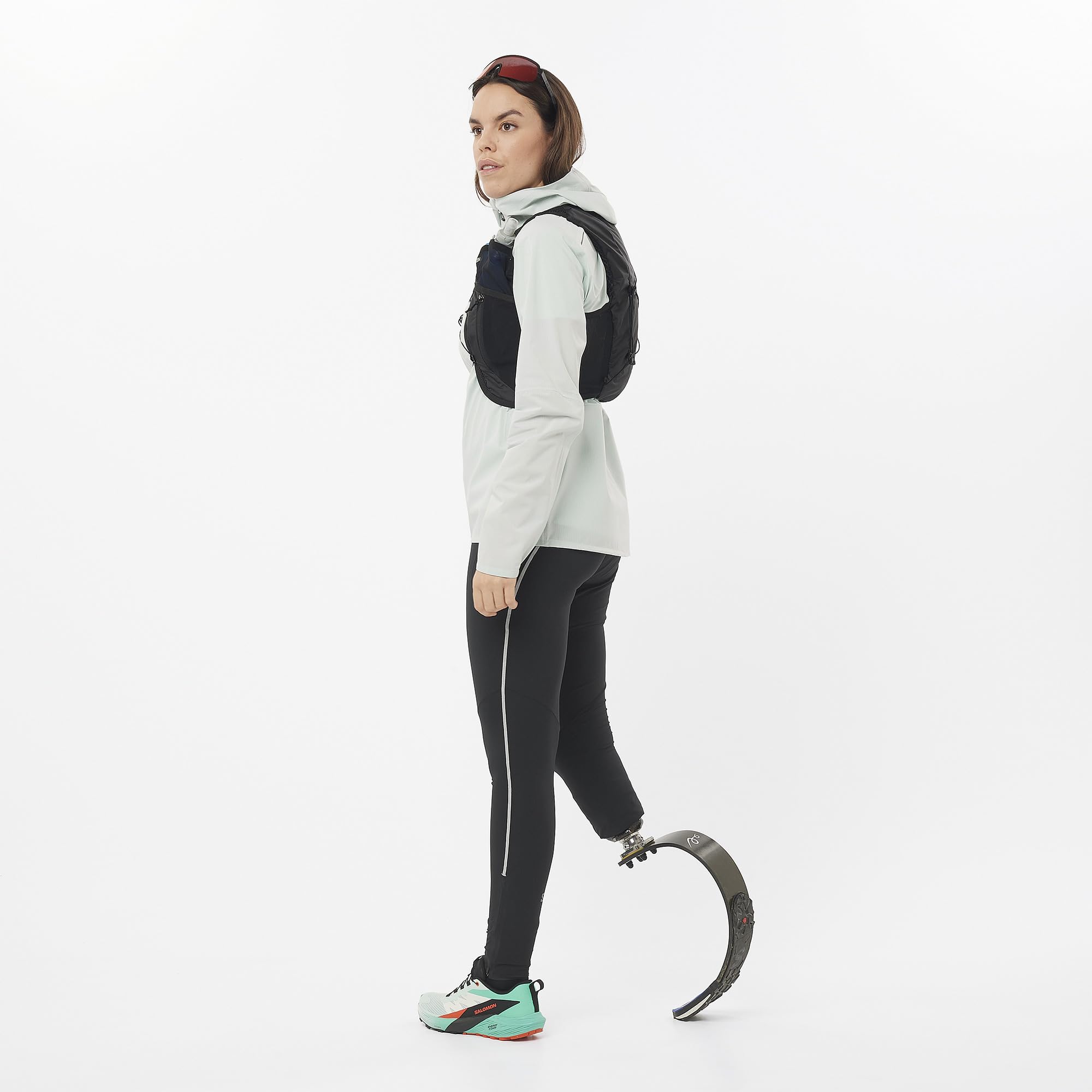 Salomon Active Skin 4 Damen, SensiFit frauenspezifische Passform, Brusttaschen mit einfacher Flüssigkeitszufuhr, sichere Aufbewahrung mit benutzerdefinierter Köcherkompatibilität, Trailrunning-Weste