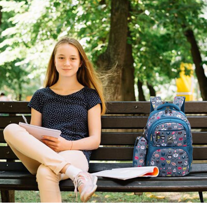 Image of Chris & Kate Premium 32 L Multi-Print School Bag for Boys Girls and Kids Spacious Interiors Casual Backpack Perfect for School, College, Everyday Use Includes Free Stationery Pouch and Rain Dust Cover