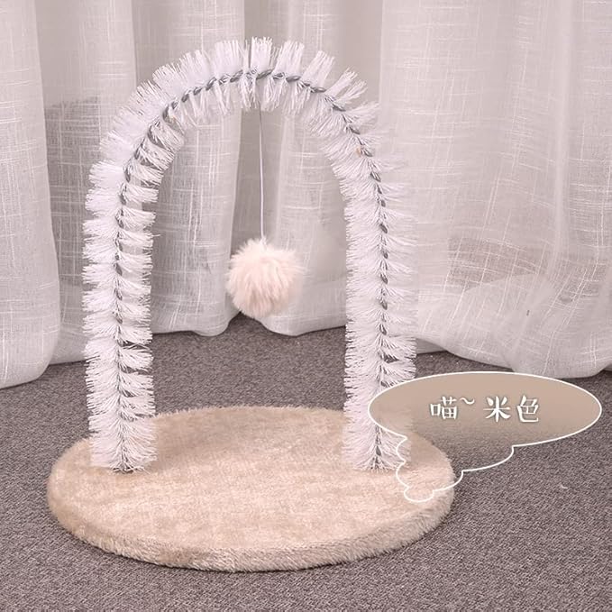 Amazon.com: BNOSDM Cat Arch Self Groomer Cat Masssager with Hair Brush