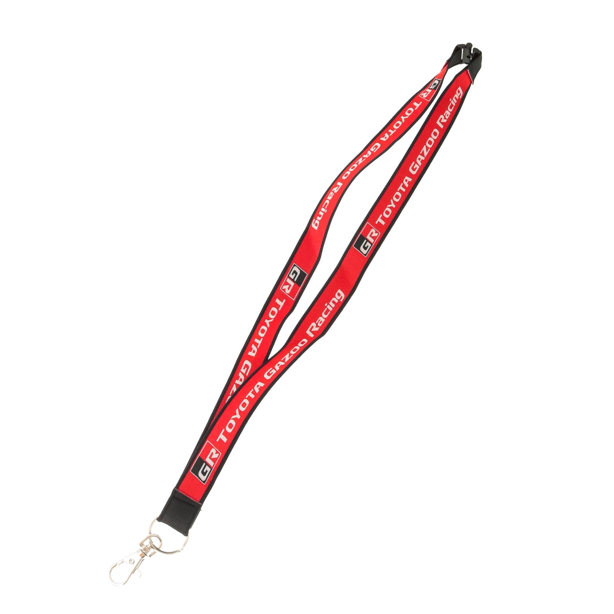Amazon | TOYOTA GAZOO Racing ネックストラップ（赤黒) TGRC-a010-01