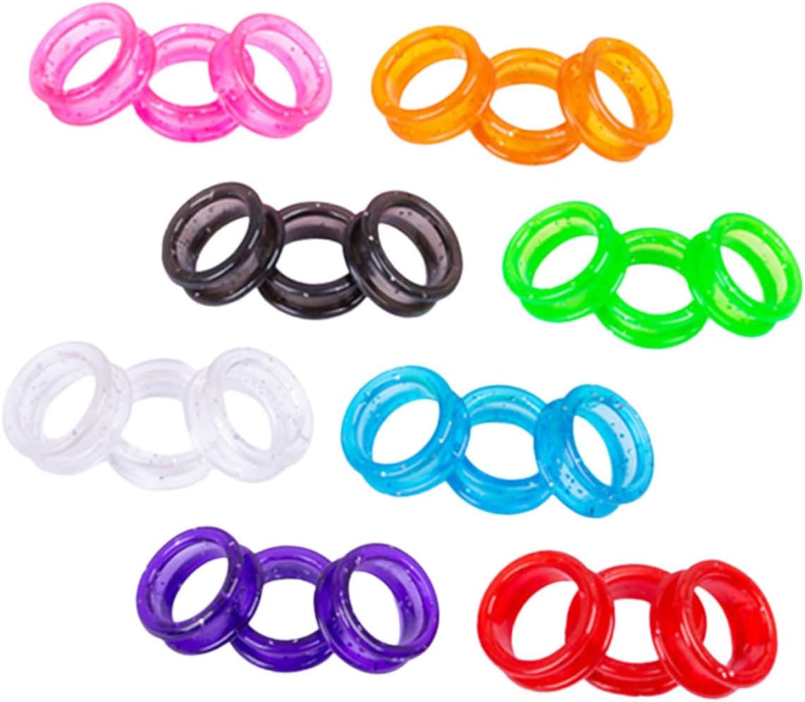 24pcs Silicone Finger for Scissors Dog Grooming Hairdressing Thumb Inserts Comfortable Non- Grip for Pet Grooming Hair Stylist Supplies
