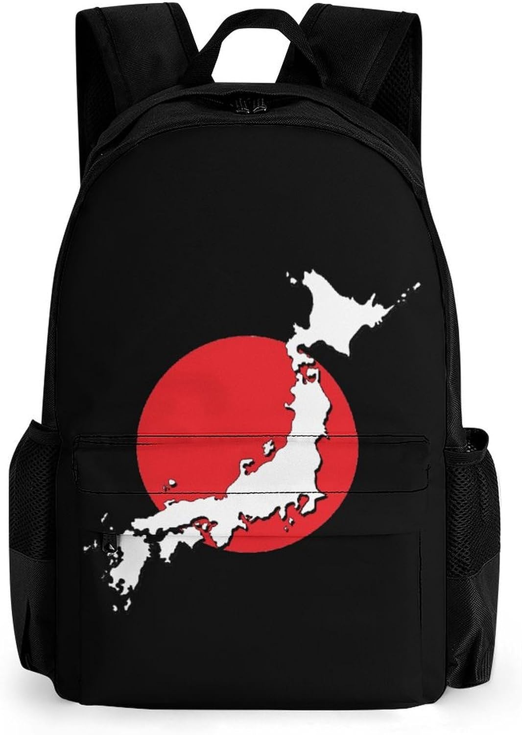 Japan Flag Map Funny Backpack Lightweight Printed Daypacks