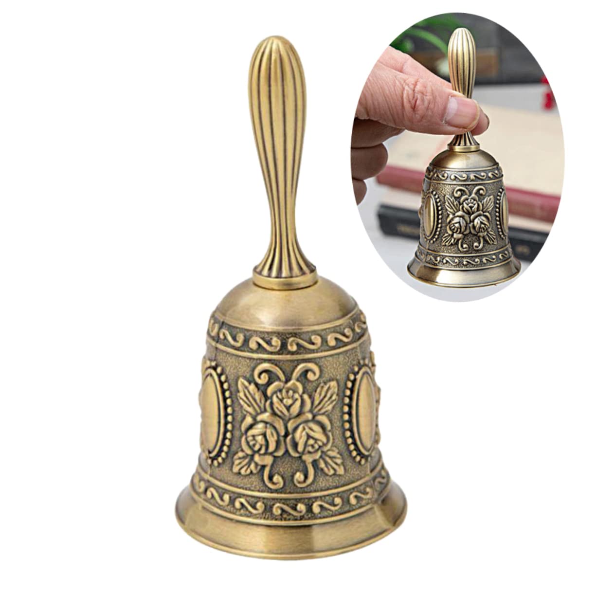 Tofficu 3 Pz campanello di chiamata ristorante in metallo ornamento della campana di natale campanello dell'aula adorn bell bomboniere matrimonio di accoglienza