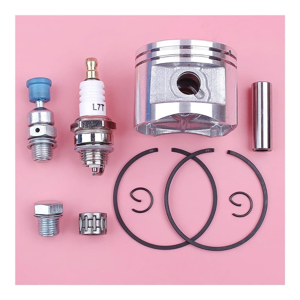 Piston 46mm MS280 avec décompression pour optimiser le démarrage moteur