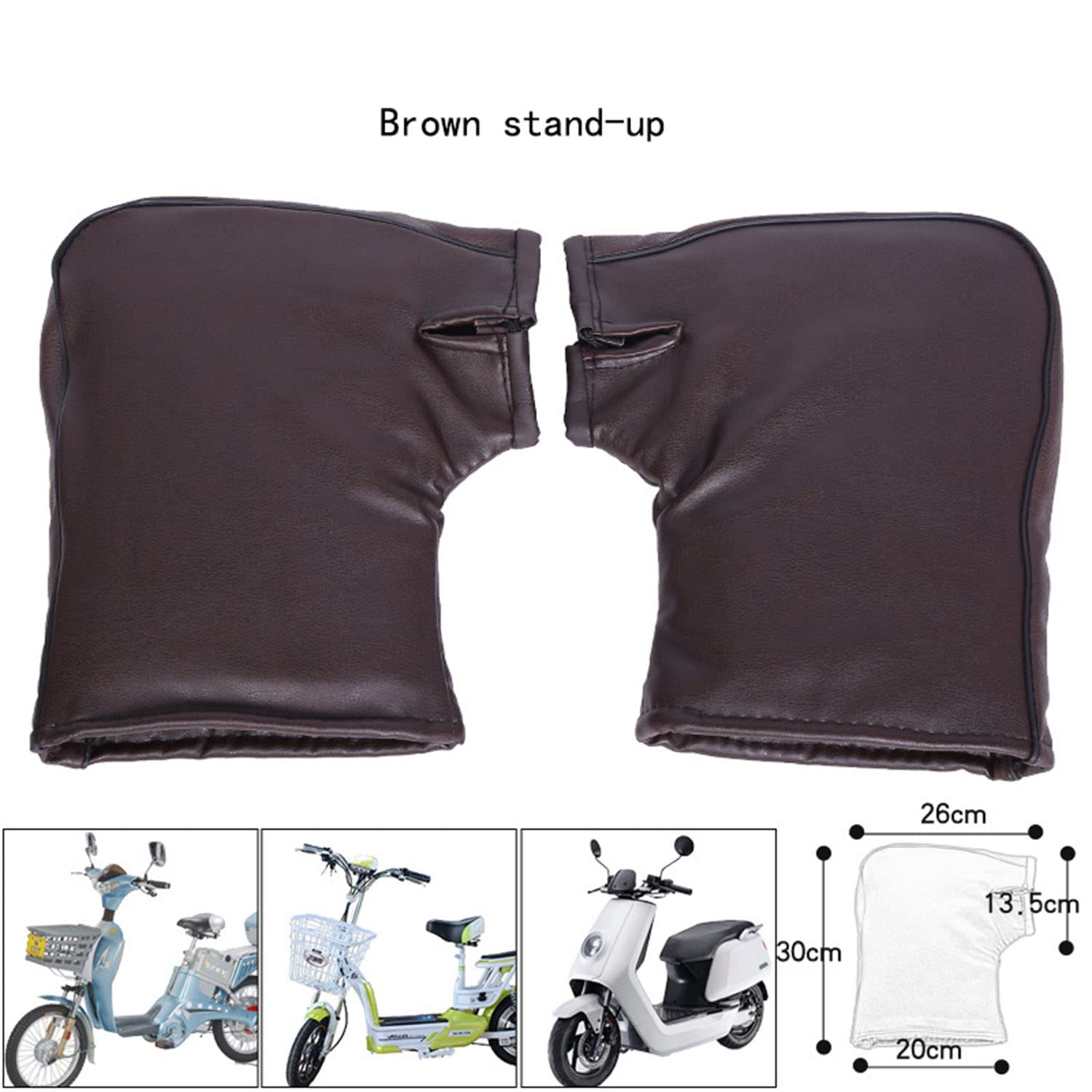 Grube rękawice motocyklowe Wiatroszczelne rękawice motocyklowe Rękawice na kierownicę motocykla Kierownica skutera śnieżnego Rękawiczki z jednym palcem Ciepłe zimowe wiatroodporne rękawice Skuter elek