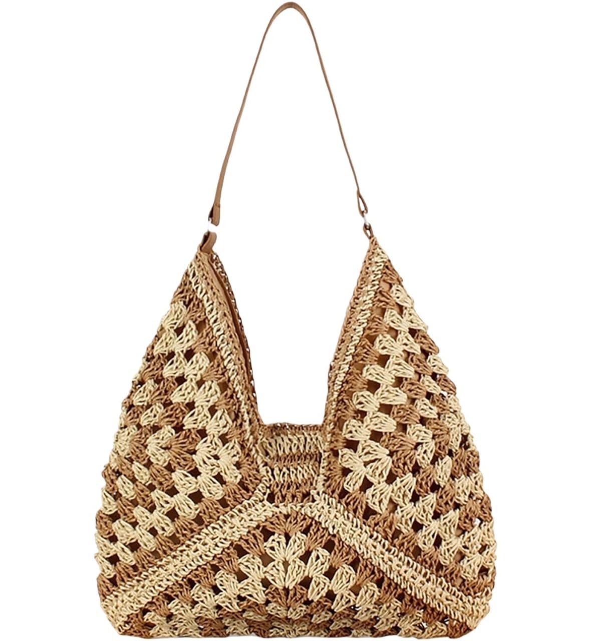 Monedero de verano Bolsos Hobo De Paja De Verano Para Mujer Bolso De Mano De Paja Todo Bolso De Paja Bolsa de vacaciones en la playa