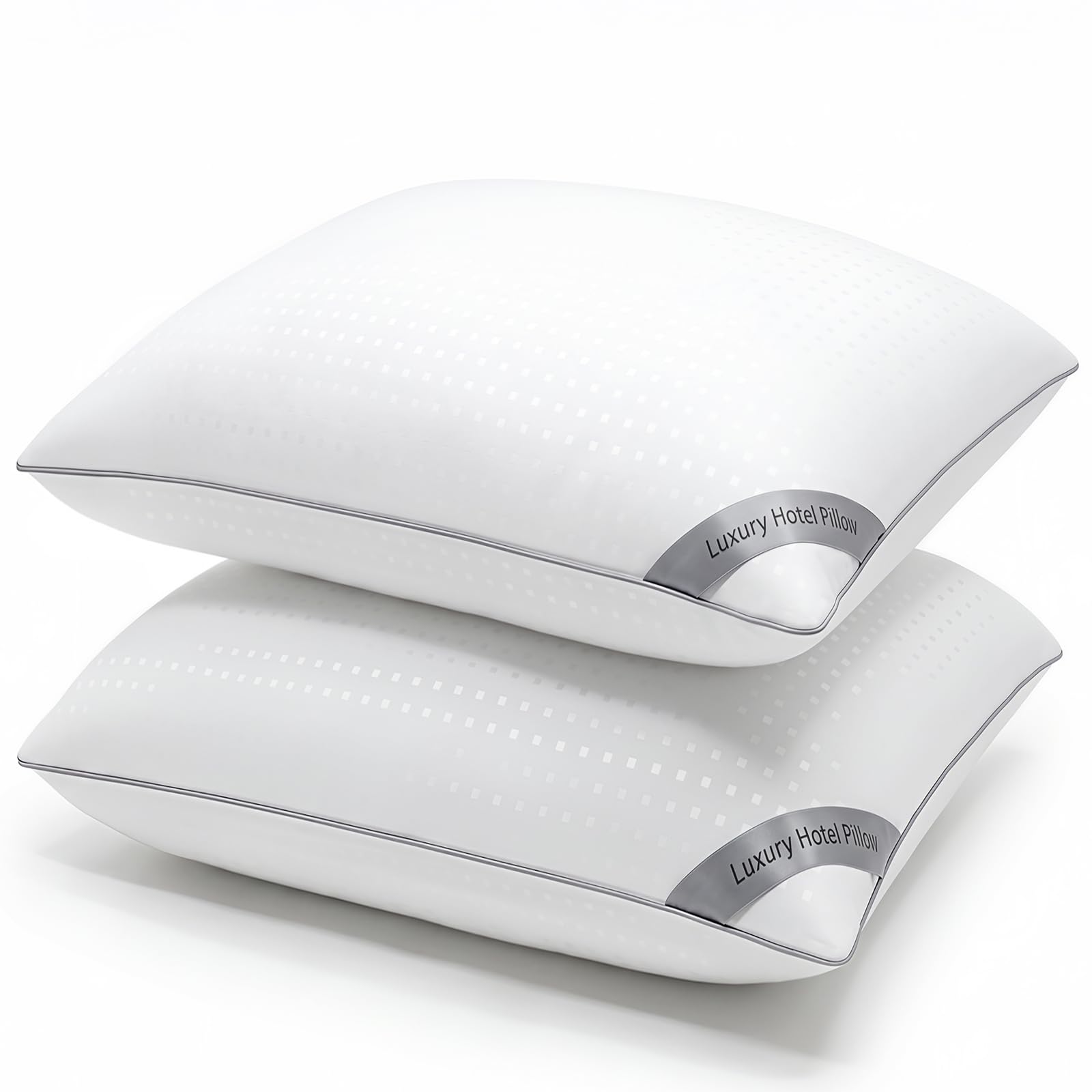 HIMOON Bed Pillows for Sleeping Set of 2,Standard Size Cooling Pillows 2 Pack,Top-end Microfiber Cover for Side Stomach Back Sleepers