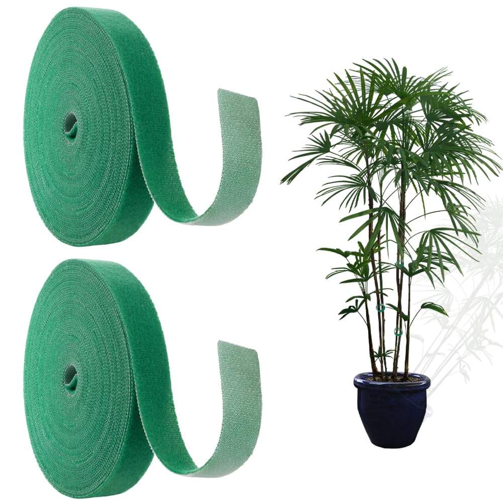 Deyixinup Plant Tape, Plant Ties, 20 mm x 10 m, 2 Rolls, Green