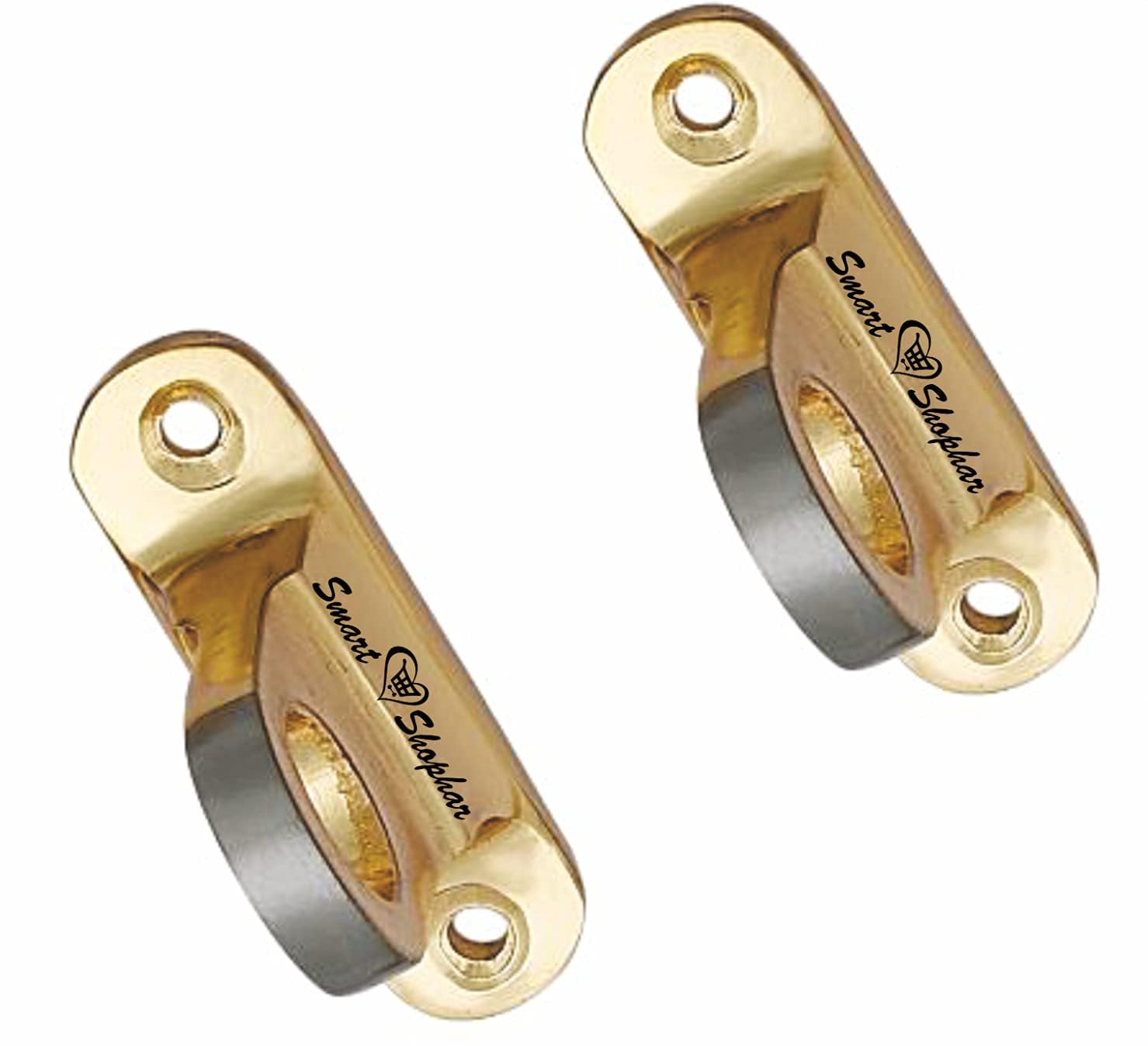 SMART SHOPHAR Brass Kunda Pivot Hook for Door Aldrop 12 mm Gold Silver, Pack of 1 / Durable Brass Construction/Quick and Simple Mounting/Enhances Door Security-image-4