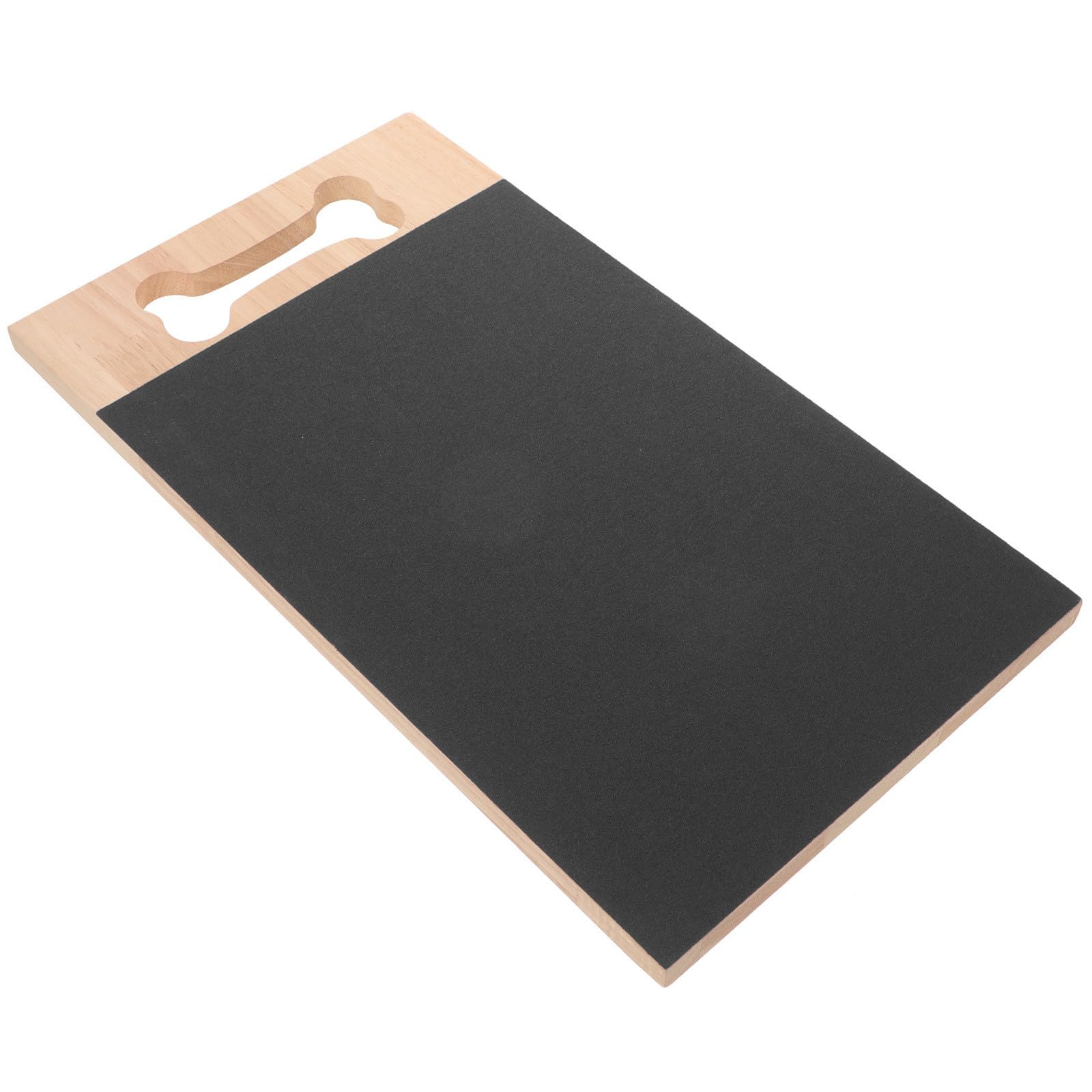 Hundekratzbrett zum Krallenschleifen für Hunde und Welpen Schwarz | Krallenpflegebrett, Robustes Holzdesign, Non Shedding Oberfläche, für Haustiere und Nagelpflege