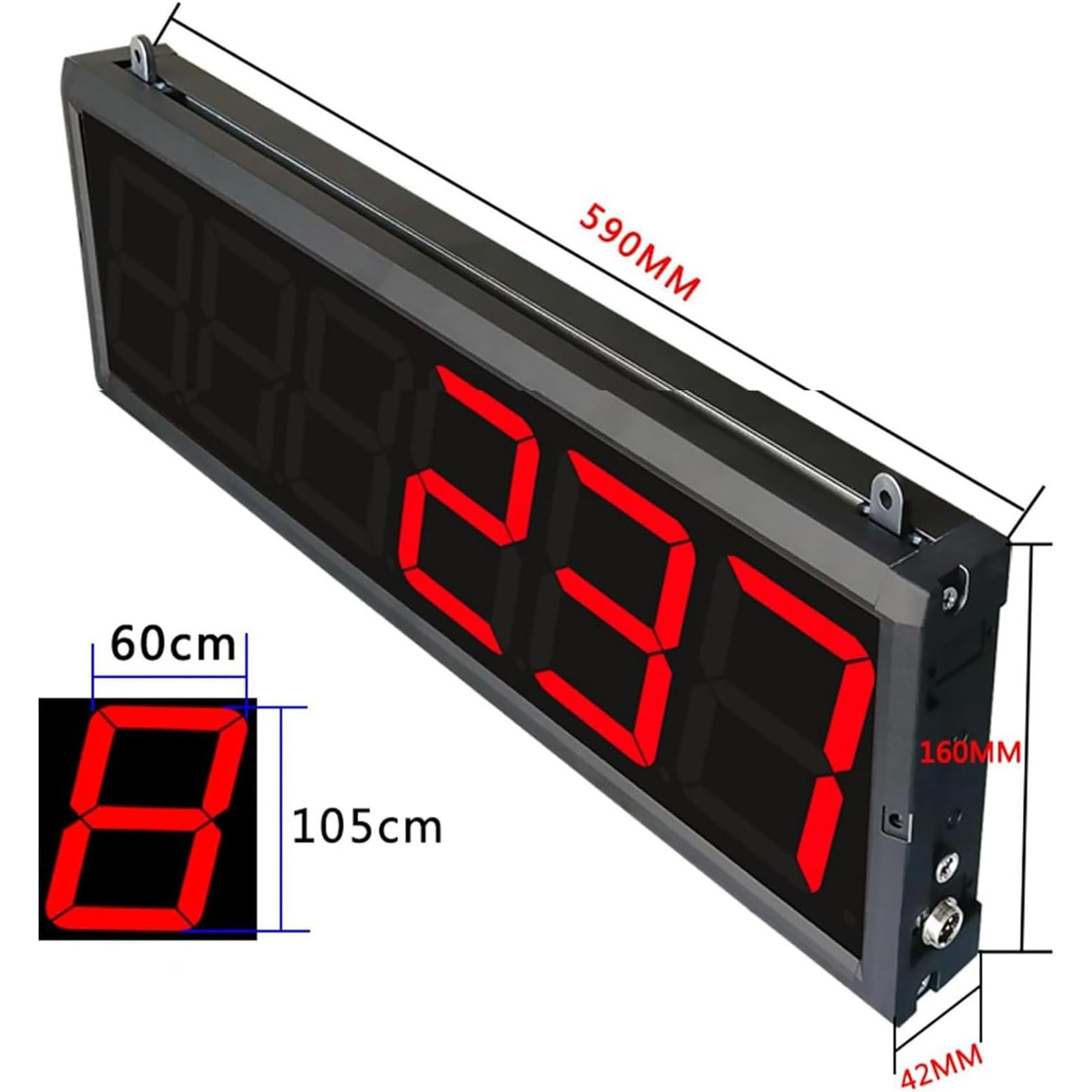 Contador digital con pantalla LED, pantalla de 6 dígitos para cinta transportadora, línea de producción, seguimiento de visitantes de personas