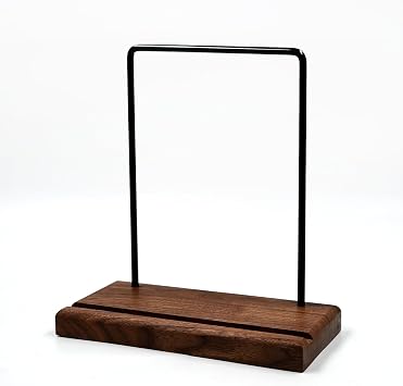 LP Record Storage Shelf, Walnut Wood Display Shelf, EP Magazine Tabletop Storage Shelf, LP Standing Storage, Easy Assembly Walnut Wood