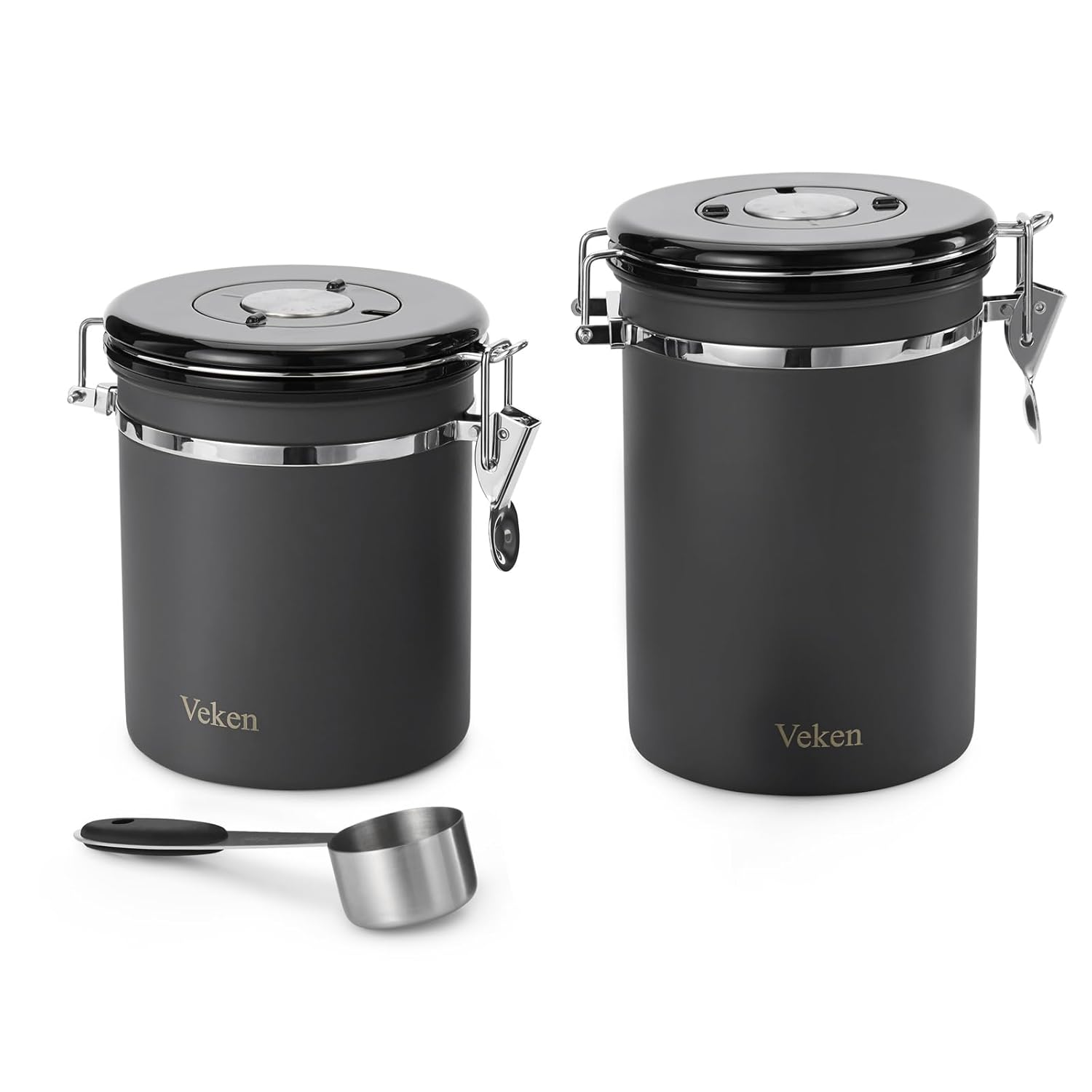 Veken Tea&Coffee Canister, Airtight Stainless Steel Kitchen