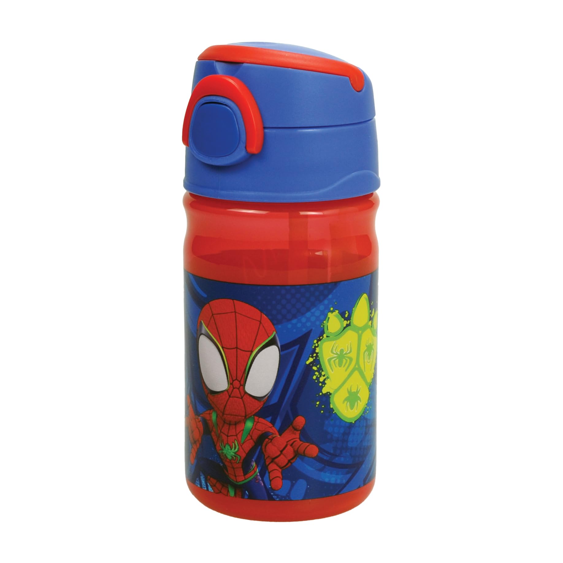 Om Supplies Spidey Reusable Sipper Canteen Cycling Lab Dropping Water Bottle Drink Bottle With Built-In Handle For Easy Carry School Lunch Kids Childrens 350Ml (Spidey)