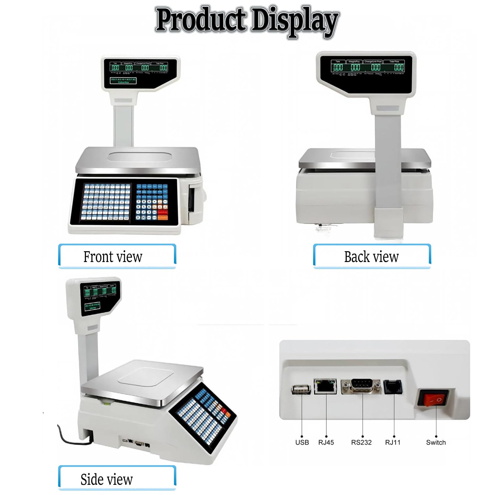 BáSculas Comerciales con ImpresióN De Etiquetas, BáSculas Digitales con ImpresióN De Etiquetas De Precio Y CáLculo De Precios, BáSculas De Conteo Comerciales, Machine+cashbox
