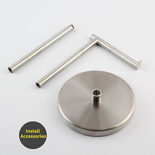 Miniatura 4 de GERZWY Soporte de papel higiénico SUS 304 de pie de pie de acero inoxidable inoxidable para pedestal de lavabo, soporte de suelo para almacenamiento