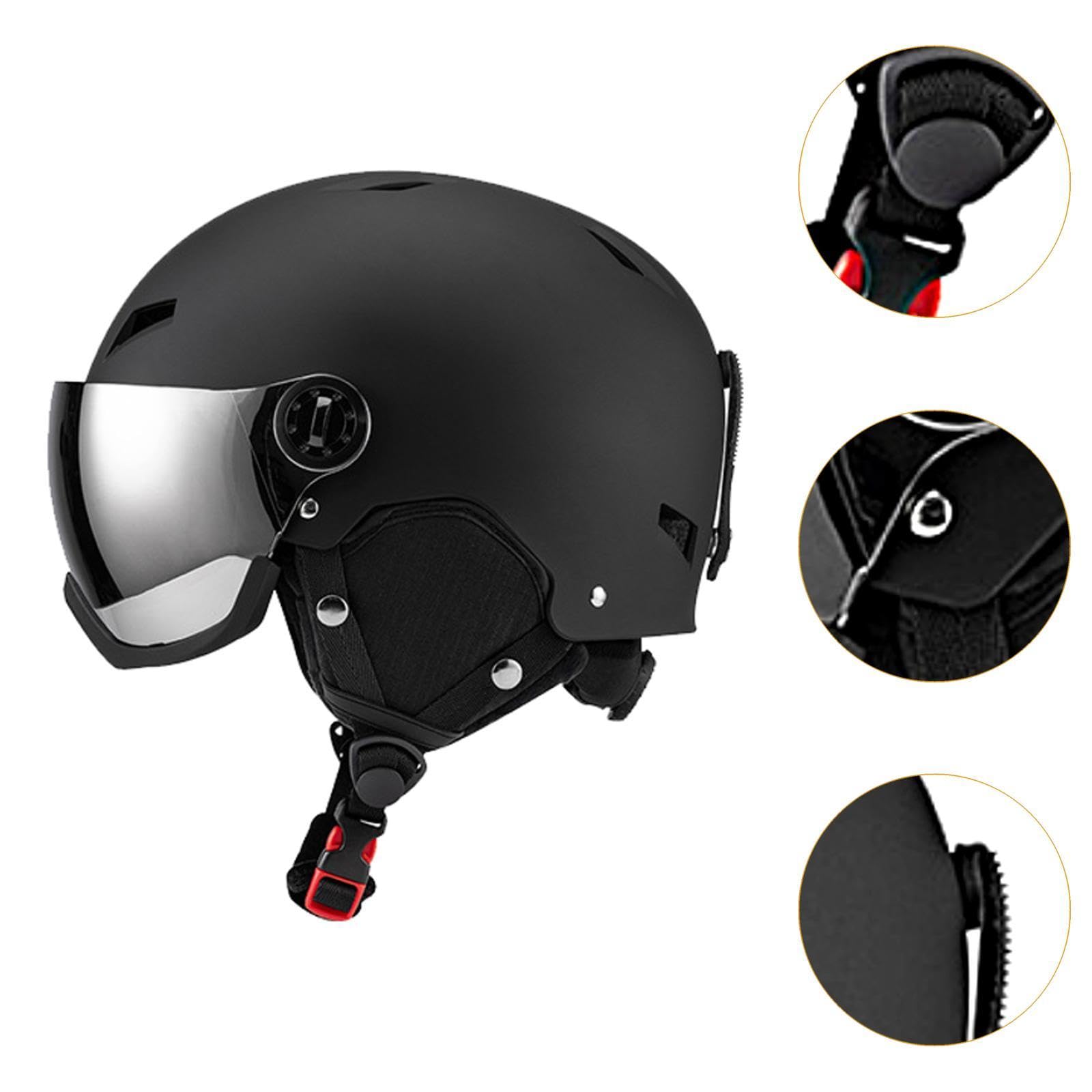 Casque de Snowboard Casque de Ski Couvre-Oreille de Skateboard pour Hommes Femmes Casque de Neige Casque de Ski