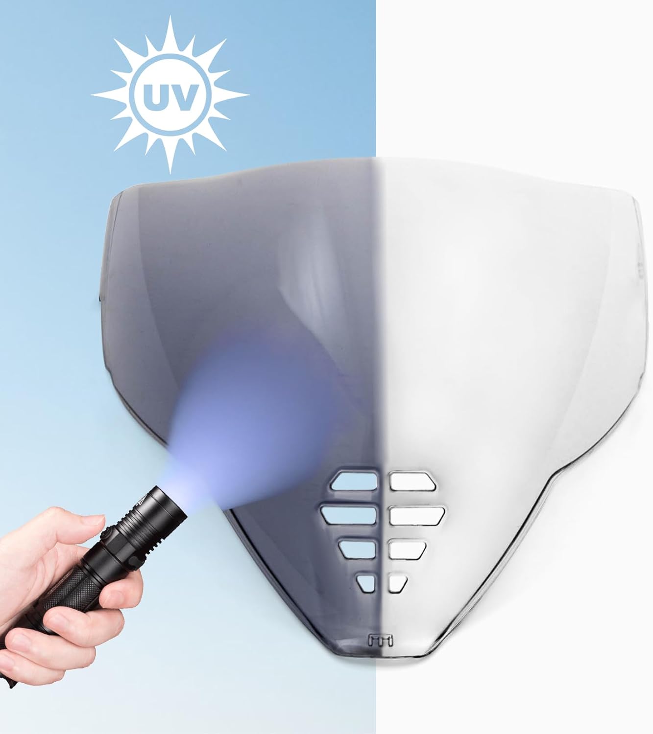 PSLER IC-06 visor- Icon Airflite Face Shield Motorcycle Helmet Visor Accessories Replacement for Icon Airflite IC-06，Photochromic