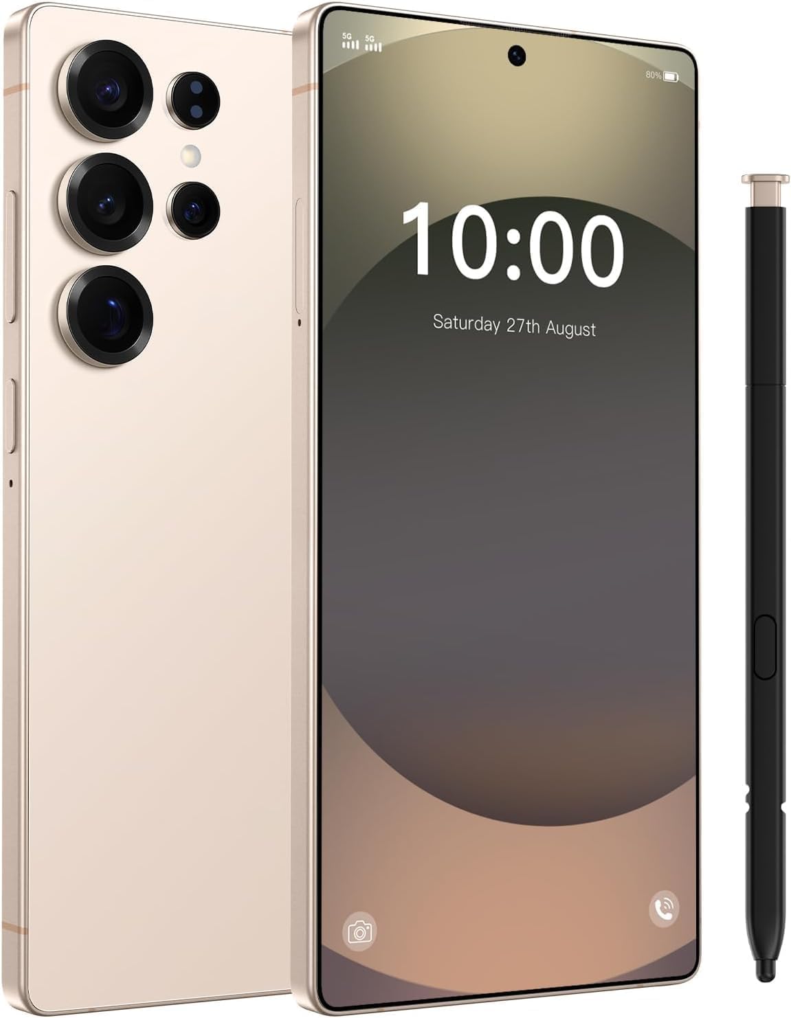 5G Unlocked Cell Phone,12+512GB Memory Android Phone,108MP Zoom Camera, Android 15 Smartphone,Build in G Pen, 6.8“ HD Screen,7000mAh Battery Life,