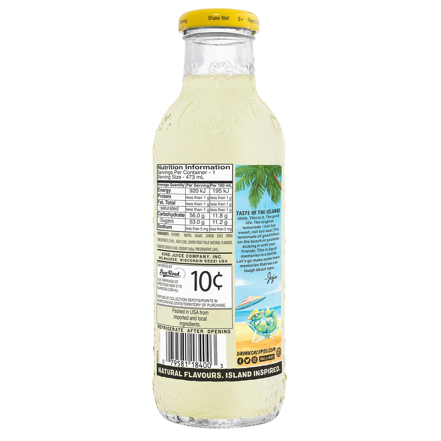 Calypso Original Lemonade 12 x 473ml
