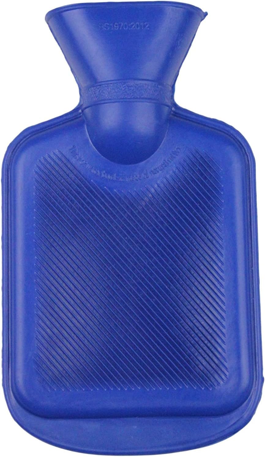 Hot Water Bottle 500ml Secure & LeakProof Natural Rubber Large Hot