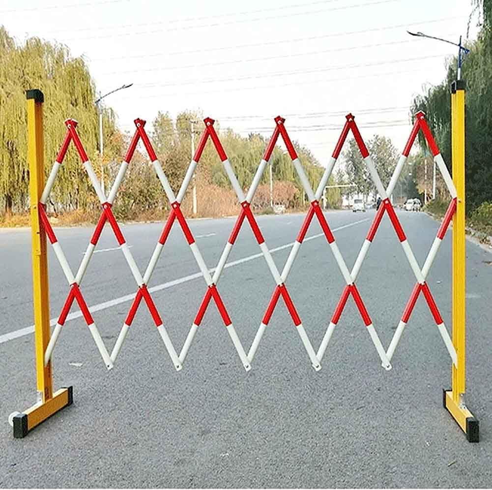 ASerZenith Expandable Traffic Barrier With Casters Retractable Safety Fence For Crowd Control 1.2 * 5M,1.2 * 2.5M