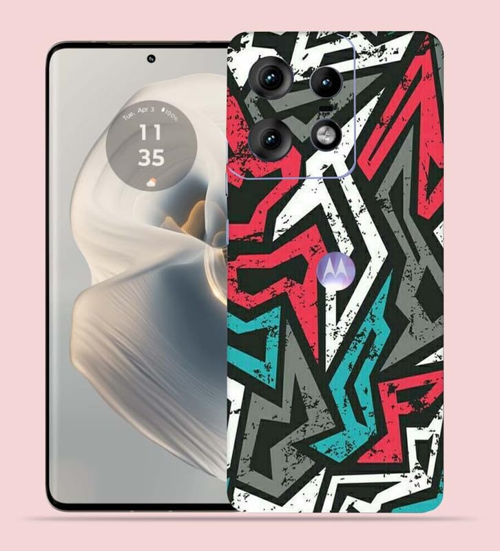 OggyBaba Mad Angle Moto Edge 50 pro 5g Mobile Back Skin Rear Screen Guard Protector Film Wrap (Coverage - Back+Camera+Sides)