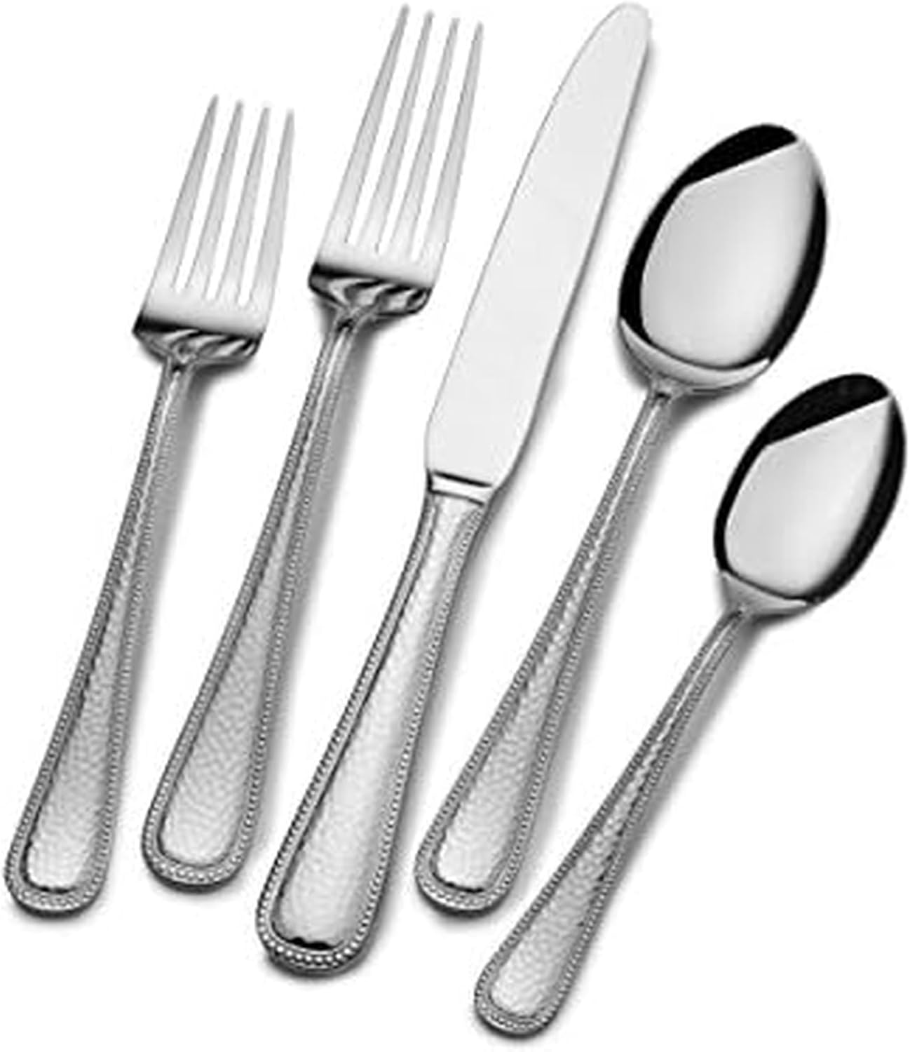 Gourmet Basics by Mikasa 5160887 Halston 20-Piece Stainless Steel Flaware Set, Service for 4