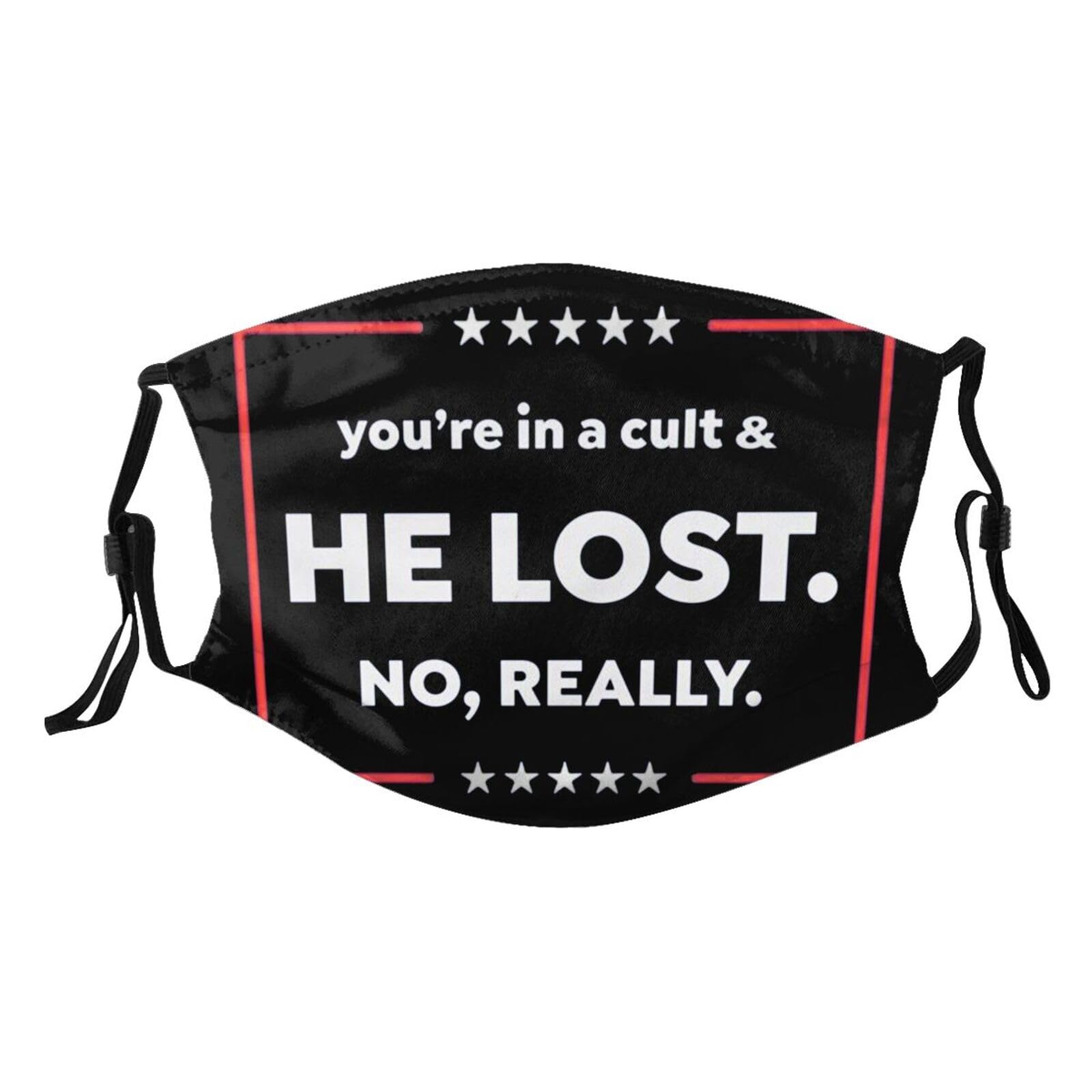 Anti You're in A Cult and He Lost No Really Adult Dust Mask Adjustable Dust Face with 2 Filter57