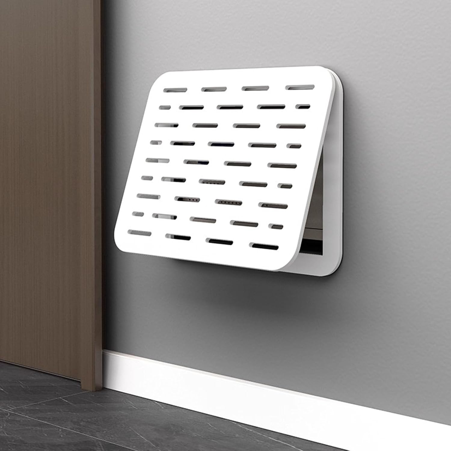 Electrical Panel Cover Hollow Design Breaker Box Cover Decorative, Flip-Up Household Electric Panel Cover Decorative, Distribution Box Protective Lid for Living Room(Style B,40x30cm (15 3/4"x11 3/4"))