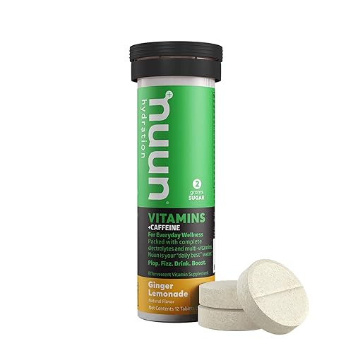 Miniatura 2 de Nuun Vitaminas  Cafeína Jengibre Limonada Suplemento Diario 3 Tubos de 12 Tabs