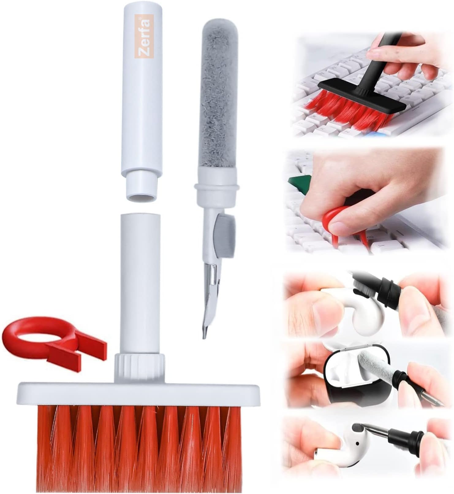 Zerfa 5 in 1 Soft Brush Multi-Function Cleaning Tools Kit for Keyboard & Earp...