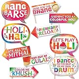 Funny Holi Hai - Festival of Colors Photo Booth Prop Kit, DIY Setup - 10pc