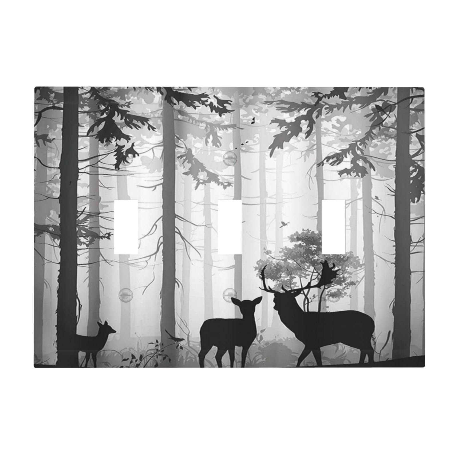 Rustic Deer Wall Plates - Country Style Switch Covers -10 Rustic Deer Wall Plates - Country Style Switch Covers -10