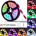 LED Strip Lights Battery Operated, SOLMORE 2m/6.6ft 5050 SMD 60LED Color Changing RGB LED Light Strip Flexible LED Strip Kit Waterproof Strip Lighting for Home Bedroom DIY Party Indoor Outdoor