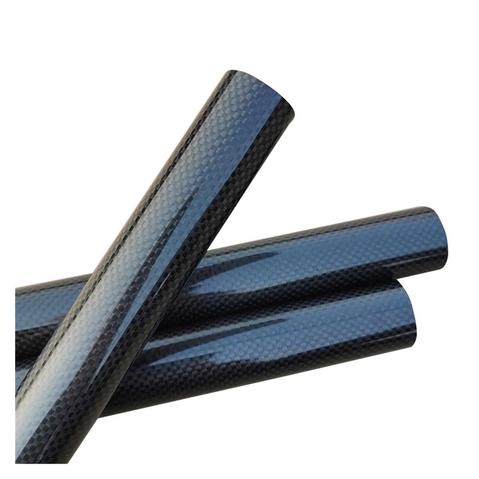 Tubo in fibra di carbonio opaco twill da 2 pezzi