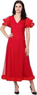Women Gowns Dress red Colour
