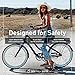 sixthreezero EVRYjourney Steel Women's Step-Through Touring Hybrid Bike, 1/3/7/21 Speed 26
