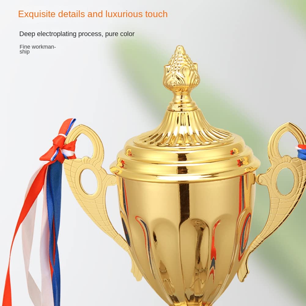 Gold Trophies Cup Football, Coppa Trofeo per Bambini, Decorazione Coppa Premio, Trofeo d'Onore per di Basket e Calcio in Sportivi, Regalo per Uomini e Donne, 29 cm
