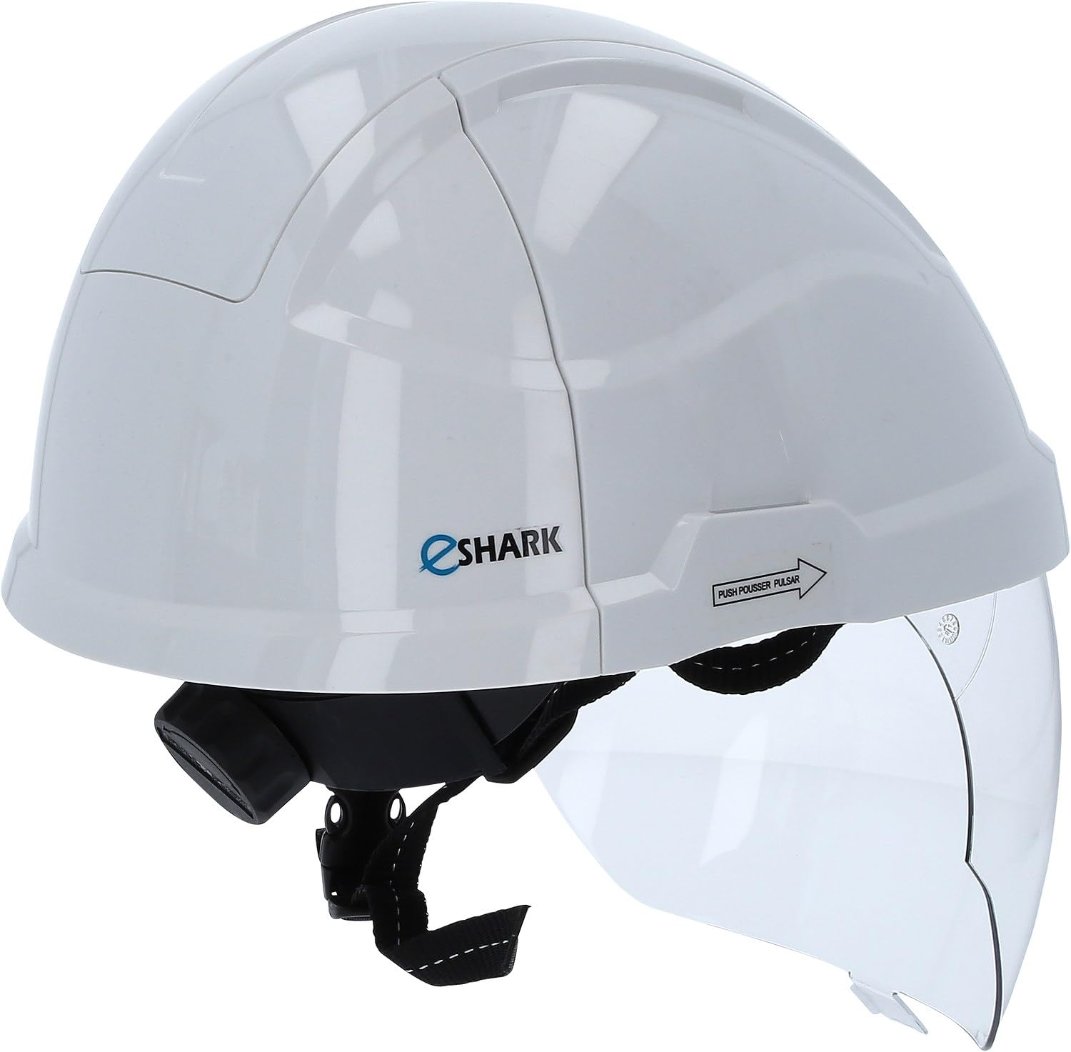 KS TOOLS Casque de Travail avec Protection du Visage, Blanc 117.0118