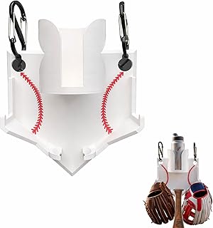 Baseball & Softball Dugout Organizer - Fence-Mounted Rack for Bats, Helmets, Gloves & Drinks, Personalized Team Storage, Portable, Space-Saving, Durable & Easy to Install